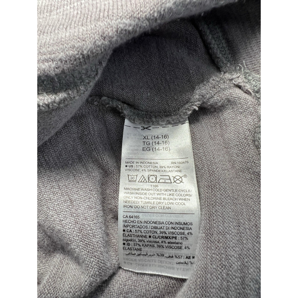 Old Navy Hoodie Lightweight Gray Long Sleeves Kids XL (14-16) - Picture 12 of 12